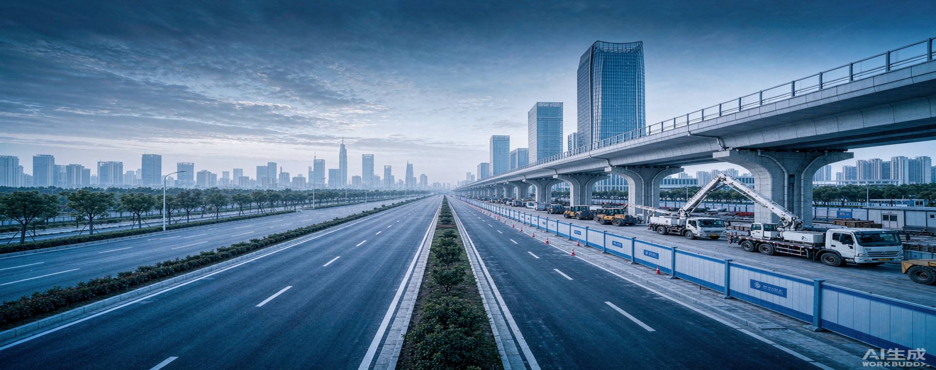 上海市政公路工程施工现场